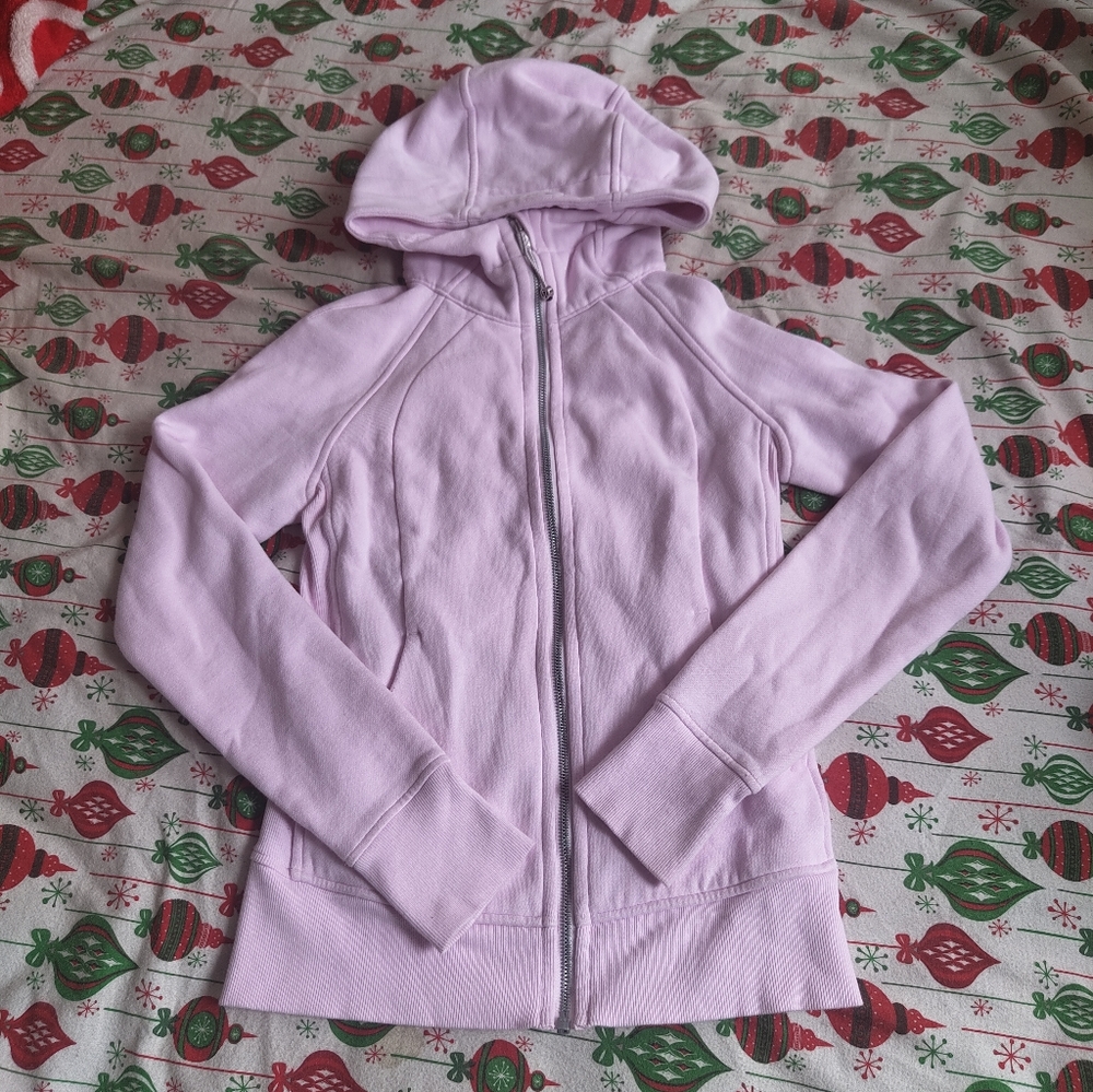 Lululemon Pink Zip-Up Scuba Hoodie